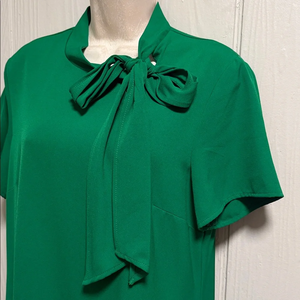 CeCe Sportswear Women's Short Sleeve A-line Dress with Bow SIZE 12 - Picture 7 of 12